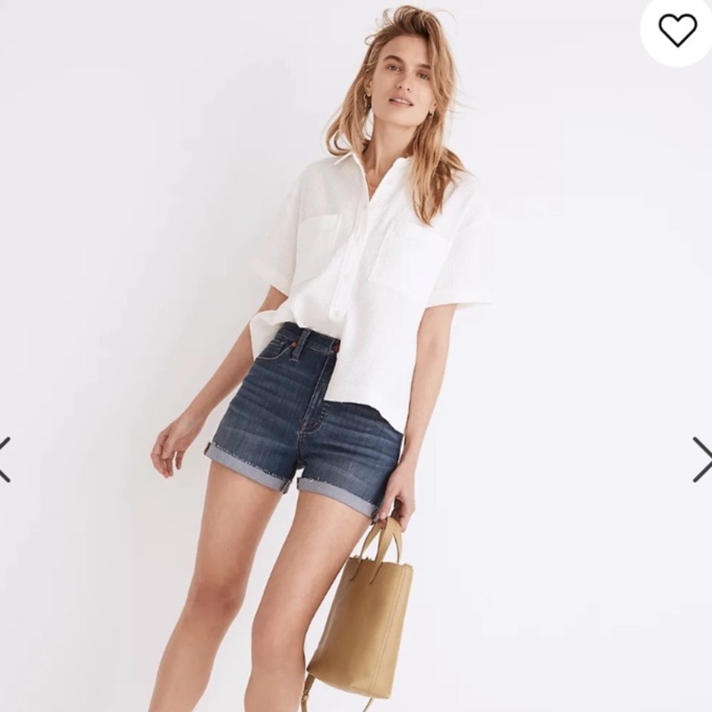 Madewell High-Rise Denim Shorts in Danny Wash: TENCEL™ Denim Edition Size 28 P65
